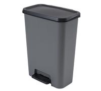 Curver Compatta Duo Papelera 23L+23L - Gris/Negro