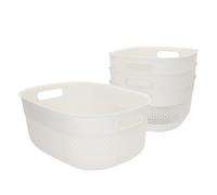 Curver pack 4 cestas organizadoras filo 12l blanco