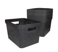 Curver pack 5 cestas organizadoras infinity 17l gris 36 cm