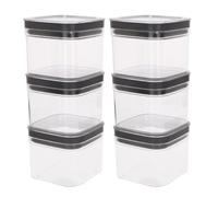 Curver pack 6 botes plástico herméticos multiusos (0,8l)