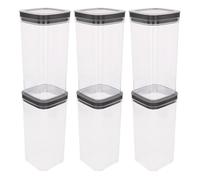 Curver pack 6 botes plástico herméticos multiusos (2,3l) 24.5 cm