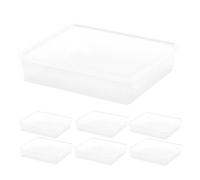Curver pack 7 cajas de almacenaje con tapa c-box 9l transparente