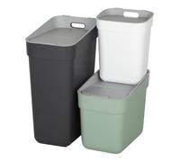 Curver pack de 3 cubos de reciclaje ready to collect (30l, 20l y 10l)