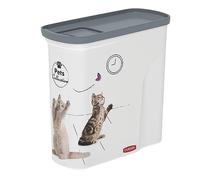 Curver PetLife - Contenedor de comida seca para gatos, 20,5 x 8,6 x 19,40 cm