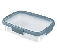 Curver Smart Fresh Rect 0,7 l ecológico, gris ahumado, 100% material reciclado, 20,3 x 15,4 x 5,2 cm