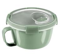 Curver | Smart to Go Soup 0,9 L ecológico, verde, 100% material reciclado, 15,7 x 15,7 x 9,6 cm