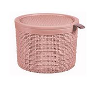 Curver yute - Caja de almacenamiento (2 L, D17,1 x 12,6 cm), color rosa