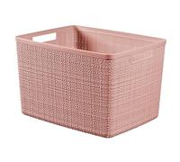 Curver yute - Caja de almacenamiento (20 L, 36,2 x 28,2 x 23 cm), color rosa
