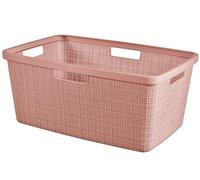 Curver yute - Cesta para ropa (46 L, 59,4 x 39,4 x 25 cm), color rosa