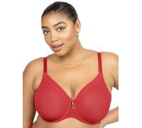 Curvy Couture Sheer Unlined Underwire Plunge Sujetador de Cobertura Completa, Traslúcido, Crantastic, 105F Mujeres