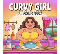 Curvy Girl Coloring Book: Bold and Easy 50 Design for Adults Featuring Plus Size Women Daily Life for Relaxation And creative Fun