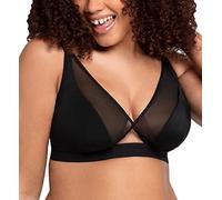 Curvy Kate Bralette Get Up and Chill Sujetador, Opaco, Negro, 90F para Mujer