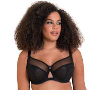 Curvy Kate Sujetador de Soporte Lateral para balcón, con Aros Victory, lencería para Mujer, Color Negro, Talla D-J, Negro, 36F