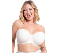 Curvy Kate Sujetador sin tirantes de lujo para mujer, Marfil perla, 36G