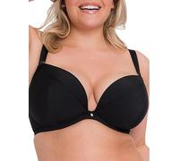 Curvy Kate SuperPlunge Sujetador de múltiples vías, Opaco, Negro (Black Black), 85D para Mujer
