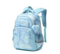 Cusangel Mochila para niños, divertida Kawaii Elementary Fancy Preescolar Kindergarten School Bookbag, Azul/Patchwork, 43,18 cm, 17 pulgadas Mochilas Adecuado para niños de 6 a 12 años