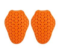 Cuscinetti per Spalle Moto CE Level 2, Inserti in Gomma PU a Ritorno Lento per Uomo e Donna, Struttura a Rete 3D Traspirante per Viaggi a Lunga Distanza, Resistenti all'Usura, 13x18cm, Arancio