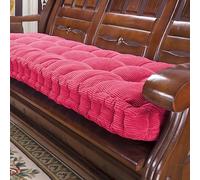 Cuscino per panca 50x170cm/19x66in Morbido e spesso, con cinghie su entrambi i lati, il cuscino per seduta è caratterizzato da un Design a Punto fisso per evitare che l'imbottitura si sposti