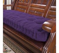 Cuscino per panca da Interno, 55x200 cm/21x78 pollici Morbido e spesso, con cinghie su entrambi i lati, il cuscino per seduta è caratterizzato da un Design a Punto fisso per evitare che l'im