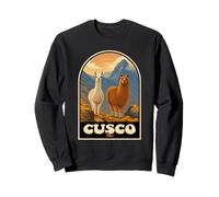 Cusco Perú Montañas de los Andes Llama Alpaca Viajes Diseño Sudadera
