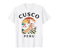 Cusco Perú Retro Ciudad Inca Montaña Andina Sudamérica per Camiseta