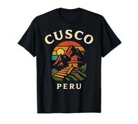 Cusco Perú Retro Ciudad Inca Montaña Andina Sudamérica per Camiseta