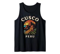 Cusco Perú Retro Ciudad Inca Montaña Andina Sudamérica per Camiseta sin Mangas