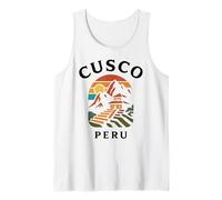 Cusco Perú Retro Ciudad Inca Montaña Andina Sudamérica per Camiseta sin Mangas