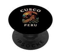 Cusco Perú Retro Ciudad Inca Montaña Andina Sudamérica per PopSockets PopGrip Adhesivo