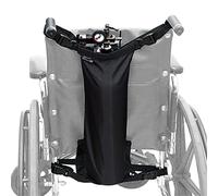CUSENA Soporte de Tanque de oxígeno para Silla de Ruedas, Correas Ajustables de la Bolsa de Transporte del Cilindro, 600D Oxford Heavy Duty, Tamaño de Silla de Ruedas estándar,Negro,70x25cm