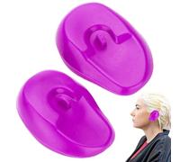 Cushangty Cubierta para orejas de silicona para teñir el cabello, protección contra el calor, orejeras de silicona reutilizables, para teñir el cabello