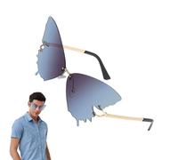 Cushangty Gafas de Sol Mujer - Gafas Sin Marco,Protección UV Sin Marco Tamaño Grande Antirreflejos Vacaciones Playa Verano Conducción