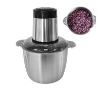 Cushangty Picadora De Carne, Trituradora De Alimentos Para Cocina, Procesadora Compacta Multiusos 2L Acero Inoxidable Para Picar Cebollas Preparar Comida Casera Hamburguesas Y Más