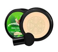 Cushion CC Cream: Base Correctora Facial De Textura, Cosmético Hidratante De Cobertura Transparente, Solución De Equilibrio Del Cutis De Uso Cómodo, Aplicación De Belleza Portátil | Par