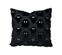 Cushion Cover, Spooky Throw Pillowcase, 17.72x17.72 Inches Soft Fabric, Invisible Zipper, Ghost Design Pillow for Couch, Chair, Sofa, Bedroom, Outdoor Camping, Holiday Gathering, Photo Backdrop