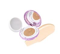 Cushion Foundation, BB Cream Hidratante En Cojín, Acabado Difuminado De Larga Duración, Ligero & Sin Efecto Máscara, Antitransferencia, Tono Bronce Luminoso, 18g (#1)