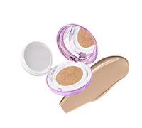 Cushion Foundation, BB Cream Hidratante En Cojín, Acabado Difuminado De Larga Duración, Ligero & Sin Efecto Máscara, Antitransferencia, Tono Bronce Luminoso, 18g (#5)