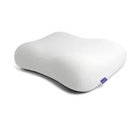 Cushion Lab - Almohada para dormir profundo, diseño ergonómico patentado de contorno para dormir de lado y espalda, forma ortopédica cervical que acuna suavemente la cabeza y proporciona apoyo para el