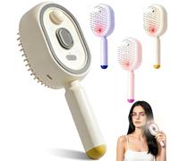 Cushion Massage Comb,3 in 1 Anti-Static Detangling Comb,Spray Air Cushion Massage Comb,Self Cleaning Detangling Hair Brush for Frizz Control and Scalps Care