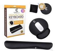 CushionCare Almohadilla reposamuñecas para teclado, alfombrilla de mouse incluida, soporte ergonómico, hecha de espuma que está construida para durar, proporciona comodidad y apoyo a las manos