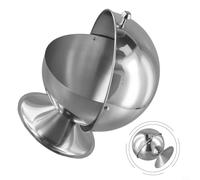 Cushteg Azucarero de acero inoxidable con tapa enrollable, tarro de caramelo de 16 onzas para cubos de azúcar, nueces, mentas, para cocina del hogar, bar, oficina, restaurante