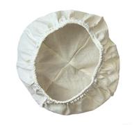 Cushteg Cesta de fermentación de pan redonda y ovalada con forro de algodón y lino para hornear en casa, saco de elevación de masa natural para hacer pan artesanal (18 x 18 x 8 cm)