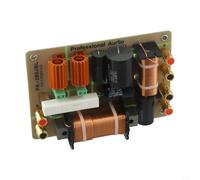 Cushteg Crossover de audio de 400 W para altavoz de 15 pulgadas, divisor de frecuencia de 2 vías con respuesta de 2500 Hz, para sistemas de 4 a 8 ohmios, oro rosa