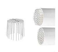 Cushteg Filtro de acero inoxidable 304 para canalones de drenaje de techo, cubierta de malla antiobstrucción para tubos de 50/75/110/160/180/200 mm, fácil instalación, no requiere herramientas (50