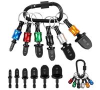 Cushteg Juego de 6 expansores de tubo de cobre con soporte para brocas, herramienta de estampación HVAC para expansión de tubería de cobre, para vástago hexagonal de 1/4 pulgadas, incluye 6 tamaños: 1