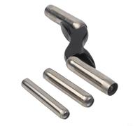 Cushteg Juego de herramientas para juntas de ladrillo, 4 piezas de herramientas de unión de mampostería con mango ergonómico de metal, tamaños de 1/2 pulgadas, 5/8 pulgadas, 3/4 pulgadas, 7/8 pulgadas