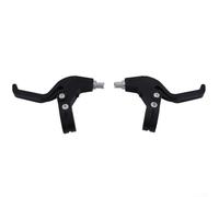 Cushteg Palancas de freno de bicicleta para niños para manillar de 2,2 cm, par de frenos de mano de plástico para bicicletas infantiles, juego izquierdo y derecho (negro)