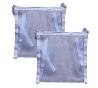 Cushteg Paquete de 2 bolsas de malla para lavar y secar zapatos, 40 x 40 cm, bolsa de lavado de poliéster con cierre de cinta, bolsa para lavadora y secadora sobre la puerta para zapatillas y prendas