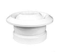 Cushteg Ventilación de escape redonda de aire acondicionado ABS, boquilla esférica giratoria de 360° para calidad de aire interior, tamaño de apertura ajustable, blanco (200)