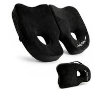 Cushy Tushy Cojín de asiento piriforme plegable de alta calidad, cojín piriforme para aliviar el dolor ciático y el dolor ciático, para uso doméstico y de oficina, perfecto para viajes o conducción